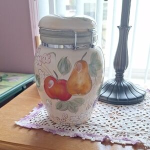 Fruit Design Ceramic Jar